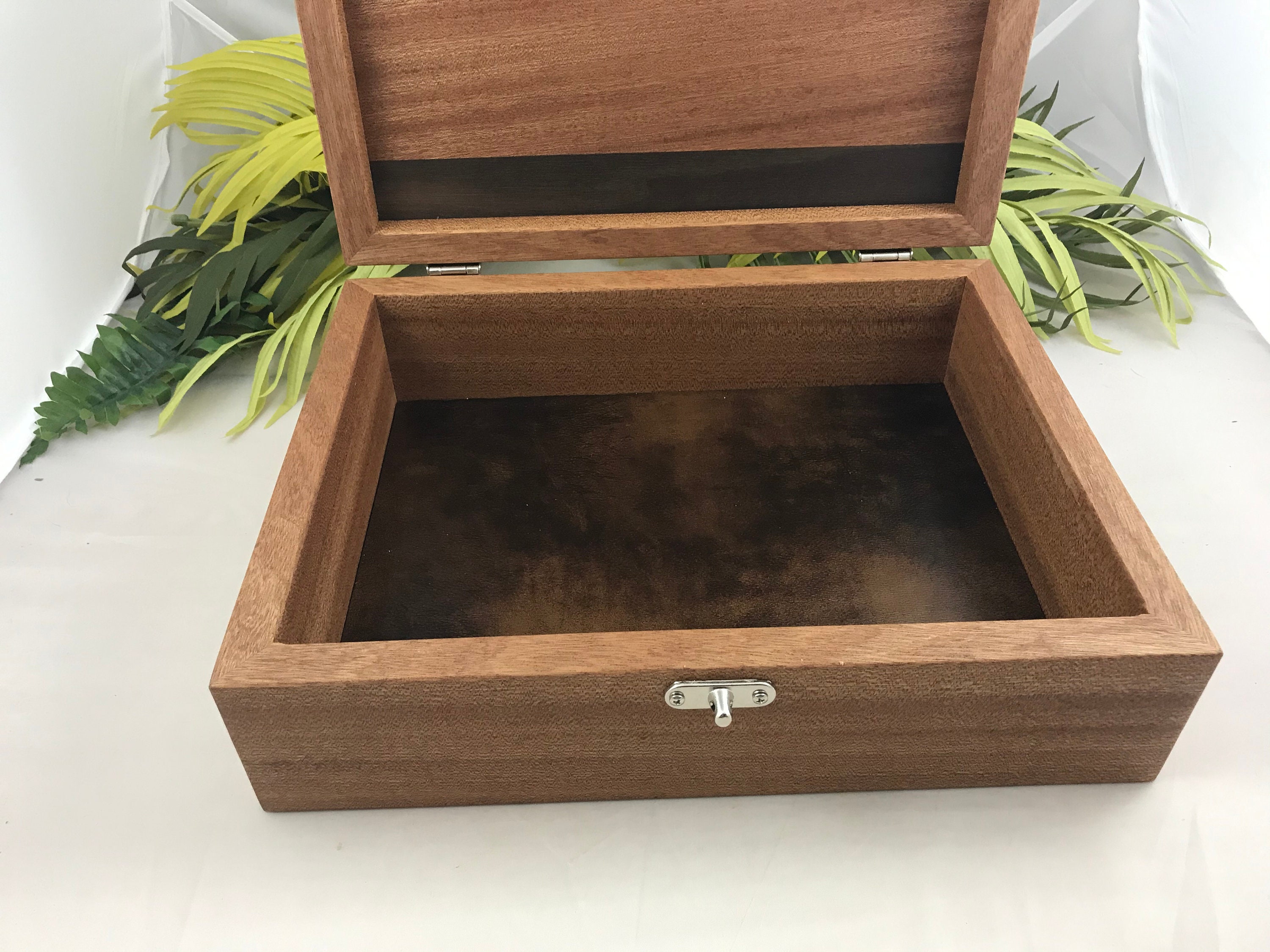 Large Handcrafted Keepsake Box Memory Box Large Wood Box Free Engraving Lkb1126191