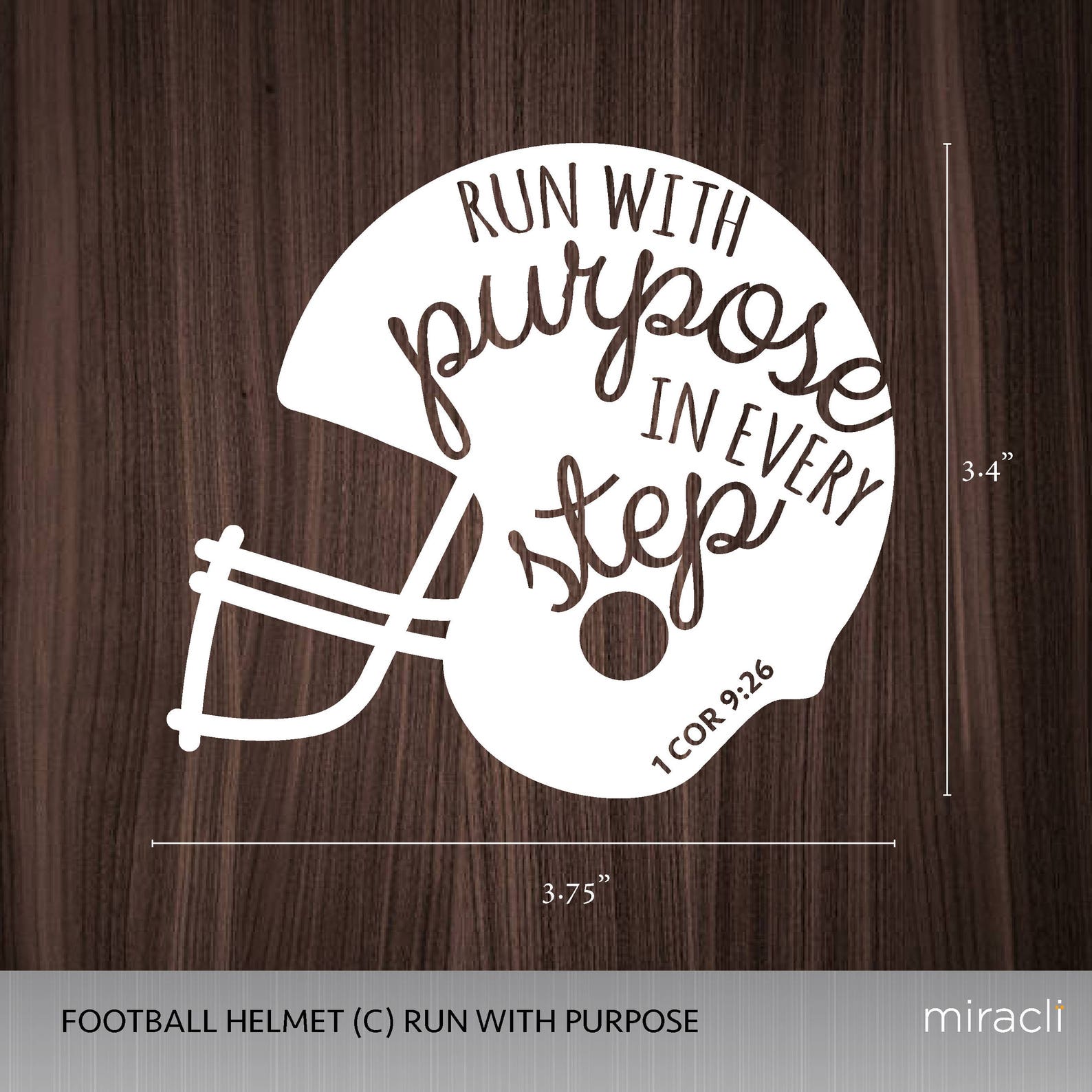 Football Helmet Decal / Bible Verse FREE SHIPPING Etsy
