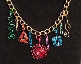 Hanging Shapes Necklace