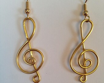 Clef Note Earrings