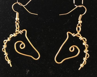 Horse earrings in any color