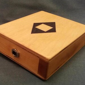 Stomp Box Foot Drum Stomper L Cigar Box Guitar Cajon Drum Handmade New. image 3