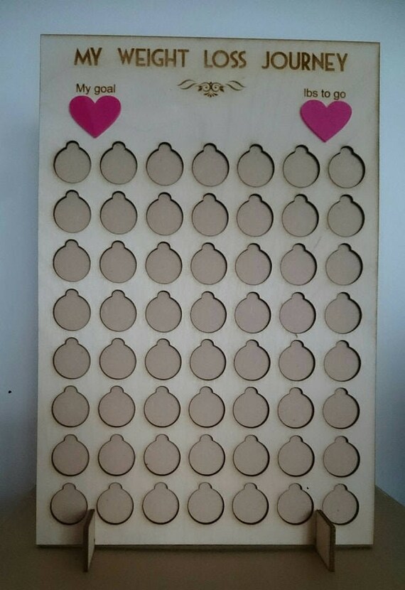 Freestanding pounds for lbs weight loss journey board tally Etsy