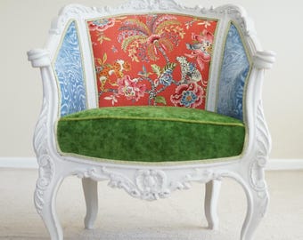 Vintage Baroque Style Chinoiserie Chair - Reserved