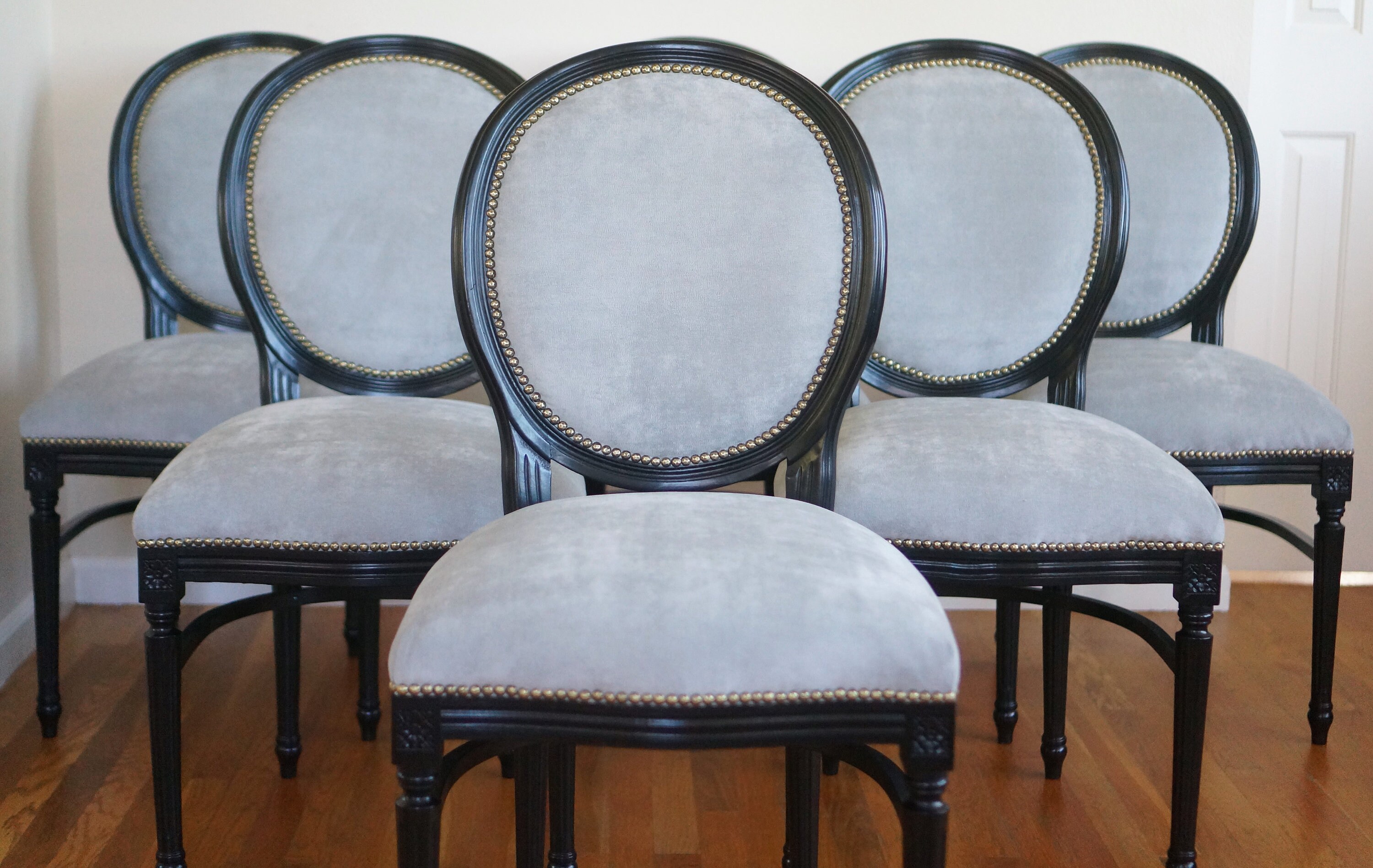 Silver Velvet French Dining Chairs Sold/custom Order Only Etsy