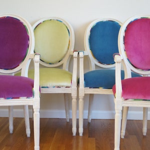 Contemporary Louis XVI Style Dining Chair - SOLD/Custom Order Only