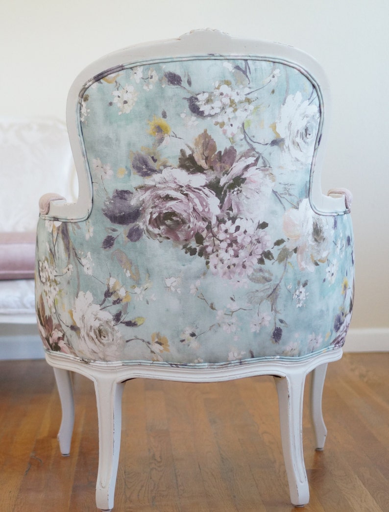 Soft Floral French Bergere Chair Sold/custom Order Only Etsy