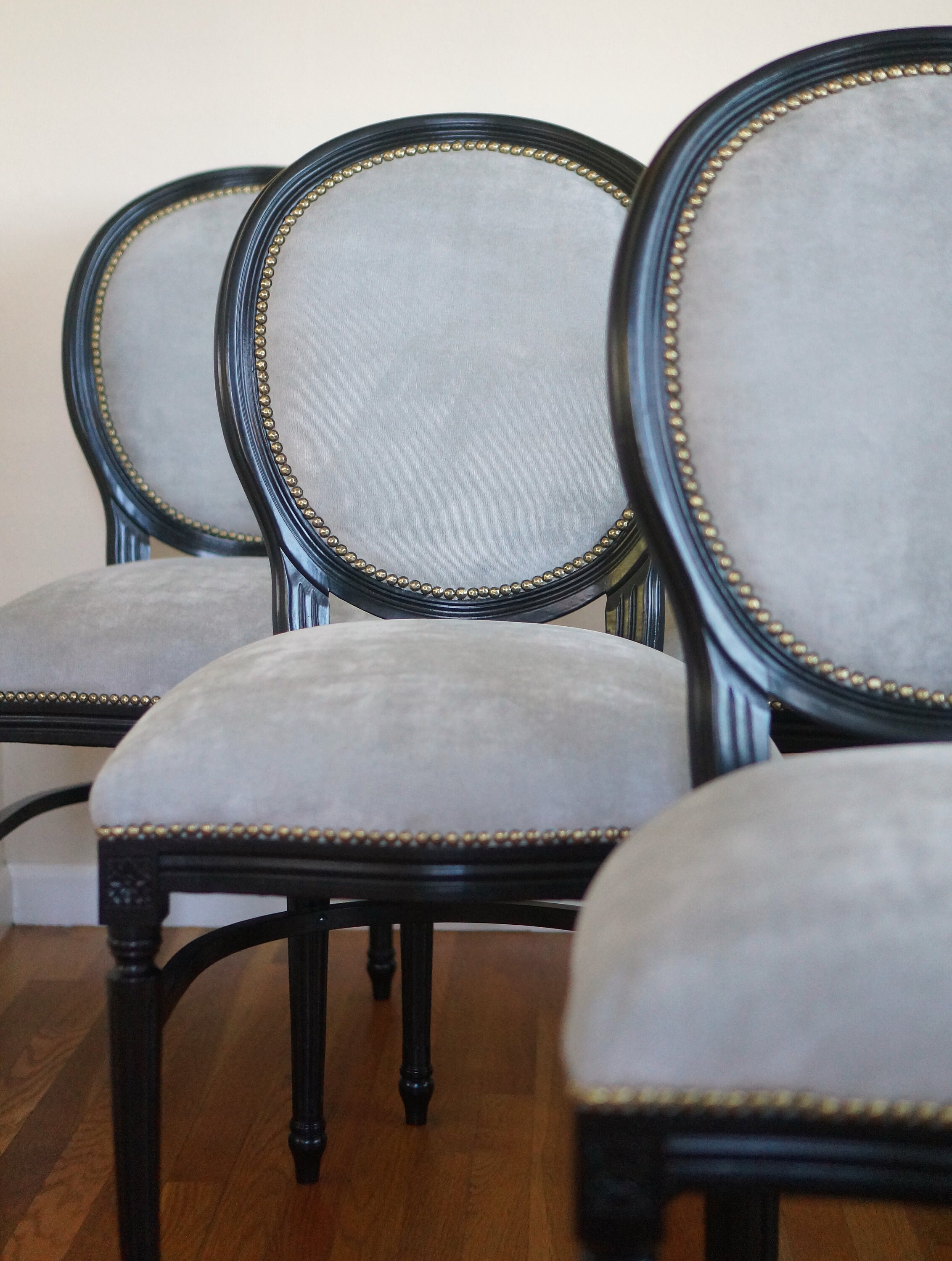 Silver Velvet French Dining Chairs Sold/custom Order Only Etsy