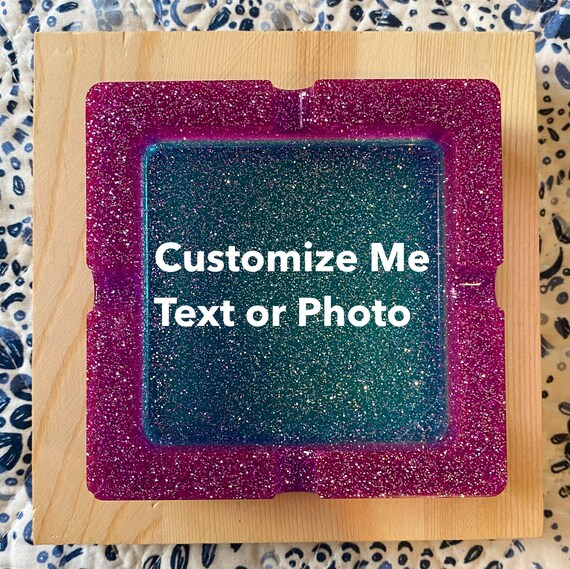 Custom Ashtray Cute Pink Ashtray Color Block Ashtray Unique Etsy