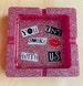 Cute Pink Ashtray, Mean Girls Burn Book, You Can't Sit With Us, Glitter Ashtray, Y2k ashtray, 420 Gift 
