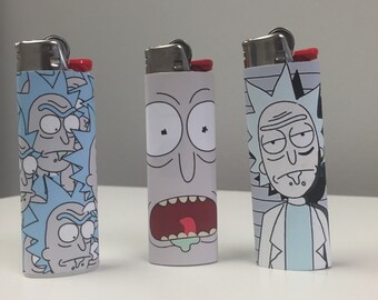 Rick Sanchez rick and morty Custom Lighter SET (3 Lighters)