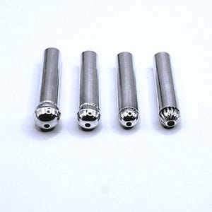 Sterling Silver Bolo Tie Tips with Ball fits 5mm cords