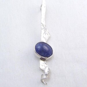 Lapis Lazuli and Sterling Silver Drop Pendant by SmithSilver
