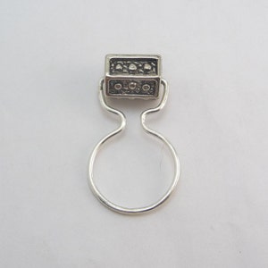 Spinning Box Ring on a sterling silver band