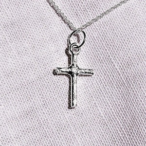 Rugged Cross with Sterling Silver chain by SmithSilver