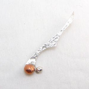 Copper and Sterling Silver Ball Drop Pendant by SmithSilver