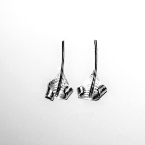 Argentium Silver Leaves for Earring Charm or Jewelry Project One Pair by SmithSilver