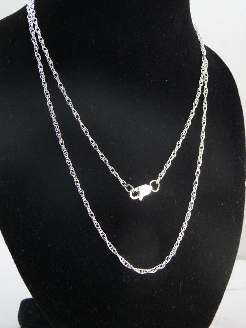 Sterling Silver Double Rope Chain 20 Inch 1.4 Mm Etsy
