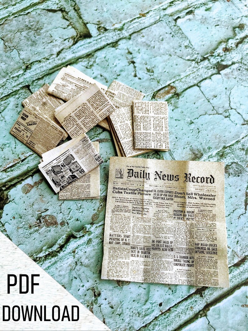 Miniature Newspaper Printable Printable Word Searches