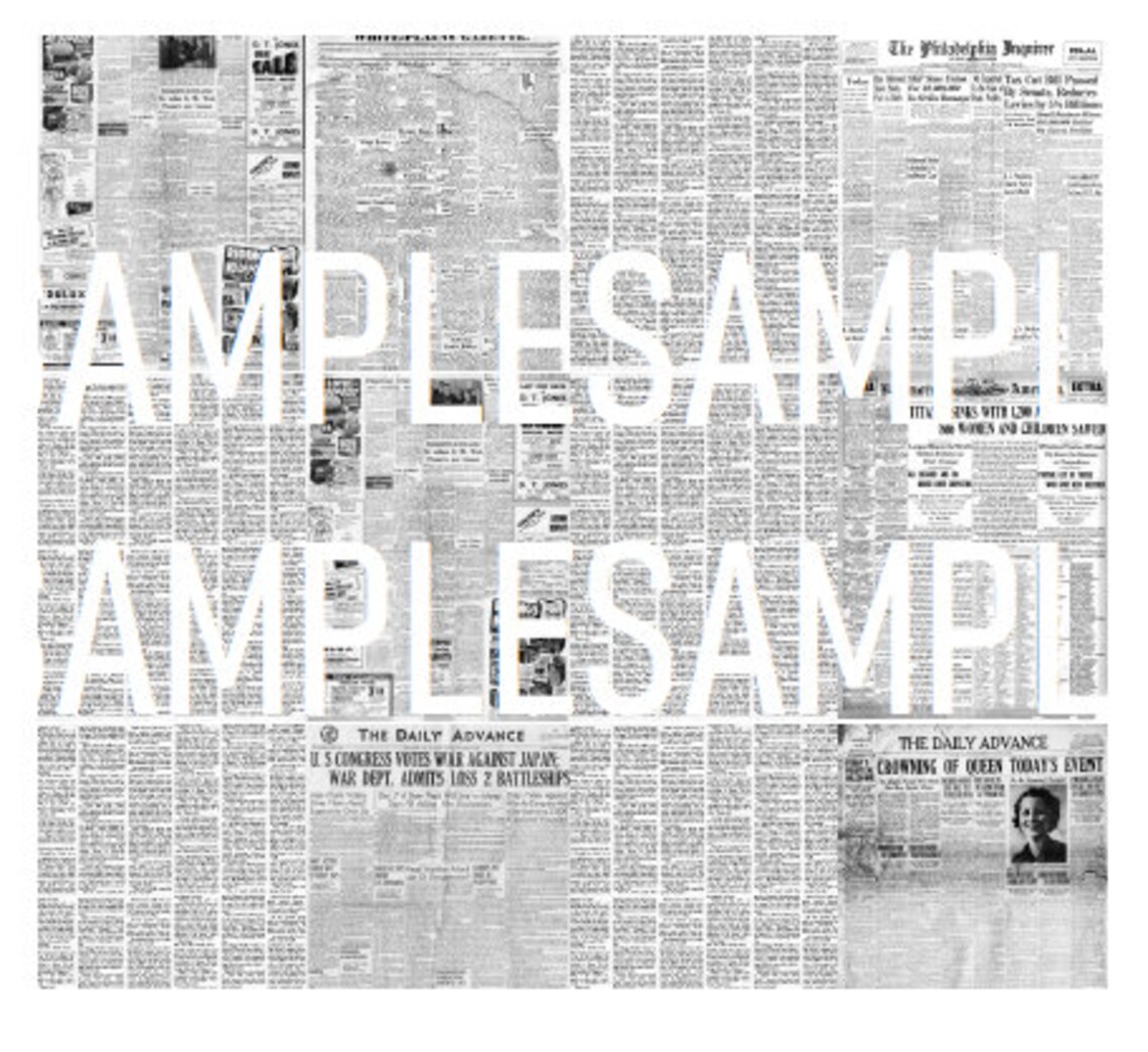 1:12 Scale Dollhouse Miniature Newspaper Printable 5 Page | Etsy