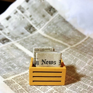 Dollhouse Miniature Newspaper PDF Printable Template 5 Pages in 1:12 ...