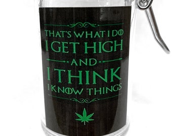 Airtight Herb Stash Jar: Glass Container with Lid (3 oz)