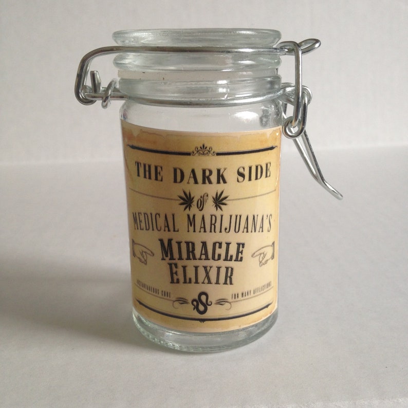 Herb Stash Weed Medical Marijuana Jar Glass Container Storage Etsy