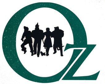 The Wizard of Oz  vinyl decal in Emerald Green Glitter
