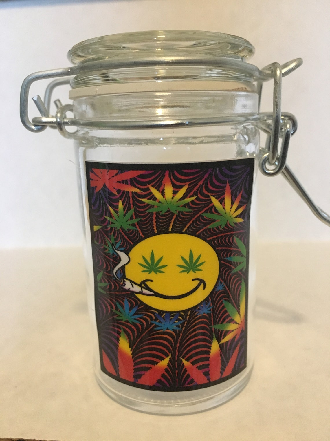 Herb Stash Weed Medical Marijuana Jar Glass Container Storage Etsy
