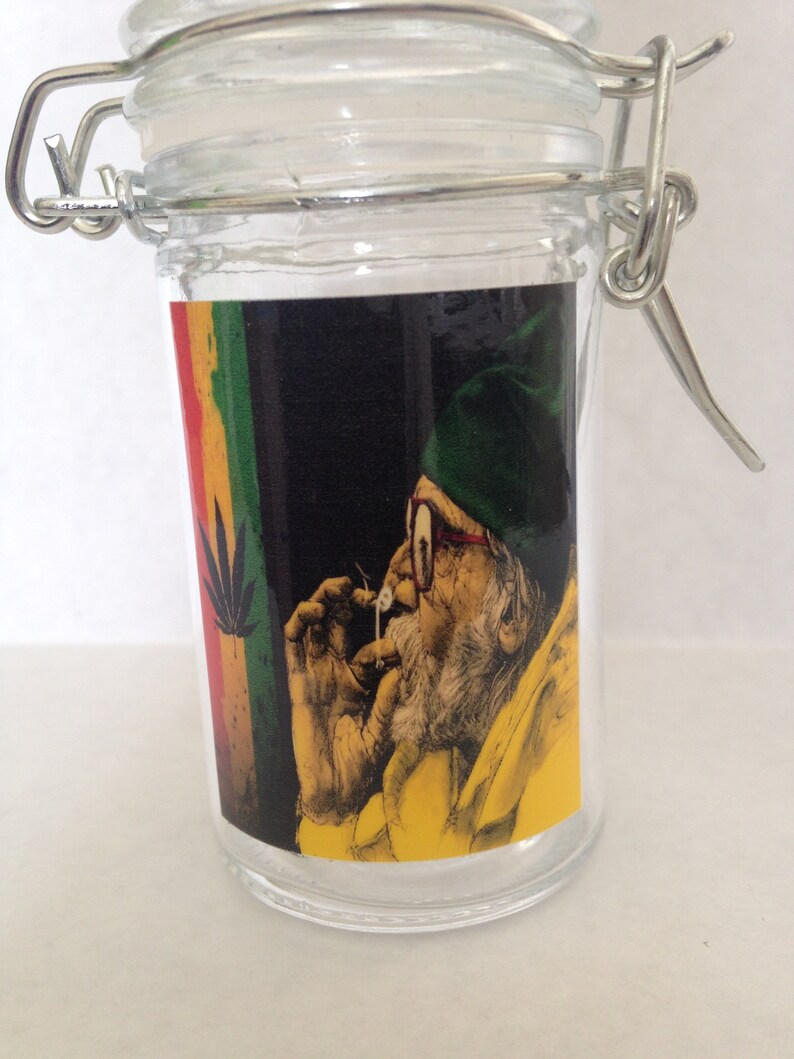 Herb Stash Weed Medical Marijuana Jar Glass Container Storage Etsy