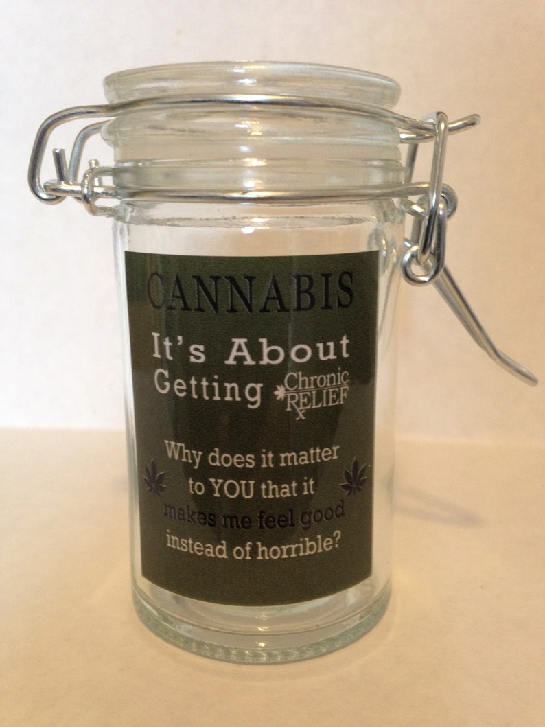 Herb Stash Weed Medical Marijuana Jar Glass Container Storage Etsy
