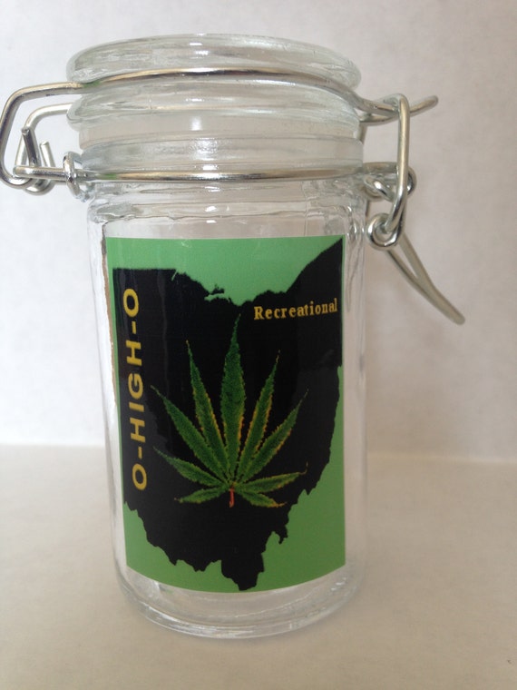Airtight Glass Stash Jar 5 oz - Weed Element - The Blacklight Zone