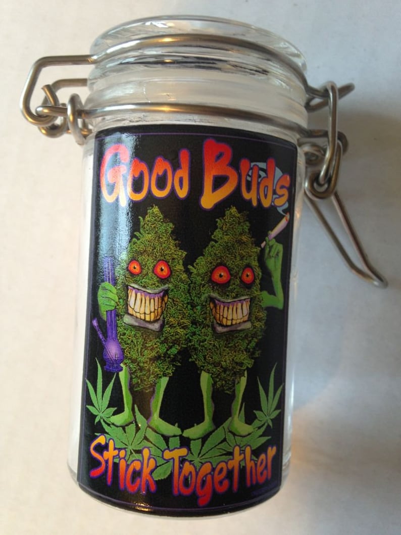 Herb Stash Weed Medical Marijuana Jar Glass Container Storage Etsy
