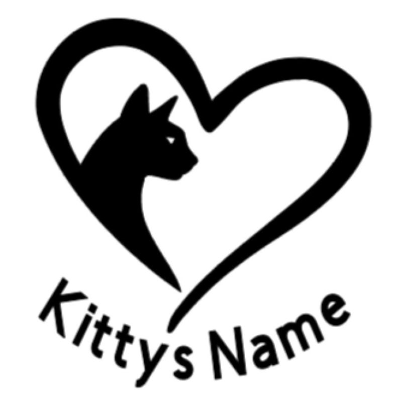 Custom Pet Heart Window Decal Stickers Cat Love Car Truck Decals Vinyl Decal Window Bumper Sticker Car Decor