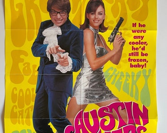 Vintage 1997 Austin Powers Movie Poster