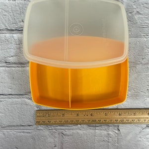 Vintage Tupperware Packette Divided Dish with Lid