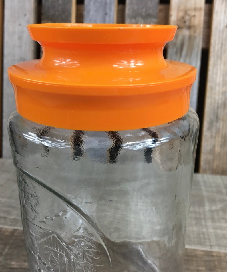 Vintage Glass Tang Jar Etsy