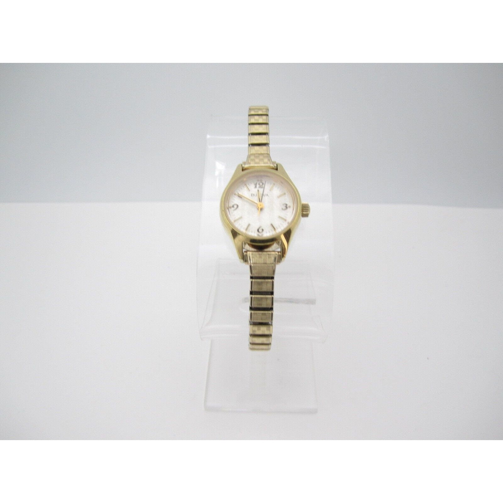 Women Bulova Hand Wind Mechanical Analog 24mm Dial Causal 
