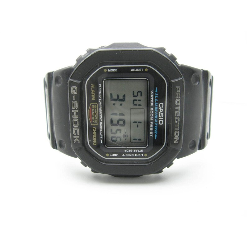 Vtg Casio Gshock Protection 20 Bar Water Resistant Digital Watch B4 DW5600E Etsy