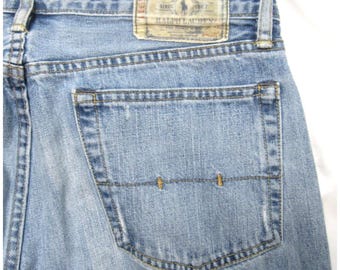 Vtg 1990s Y2K Polo Ralph Lauren Jeans Men Sz 34x30 Light Wash Denim Americana