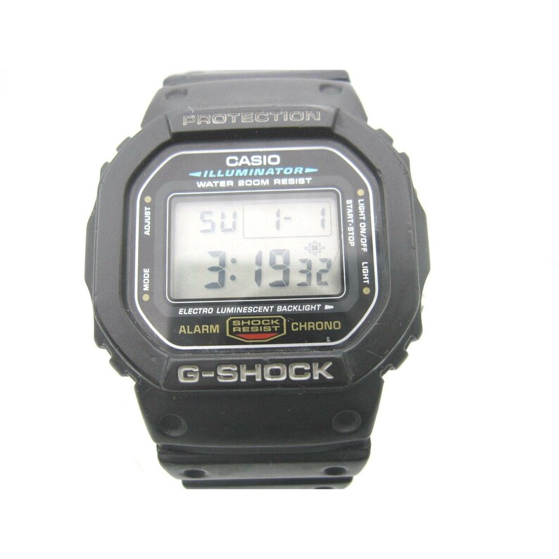 Vtg Casio Gshock Protection 20 Bar Water Resistant Digital Etsy