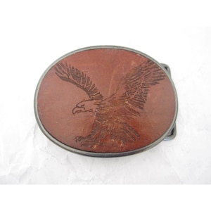 Flying Eagle Leather Belt Buckle (A14)