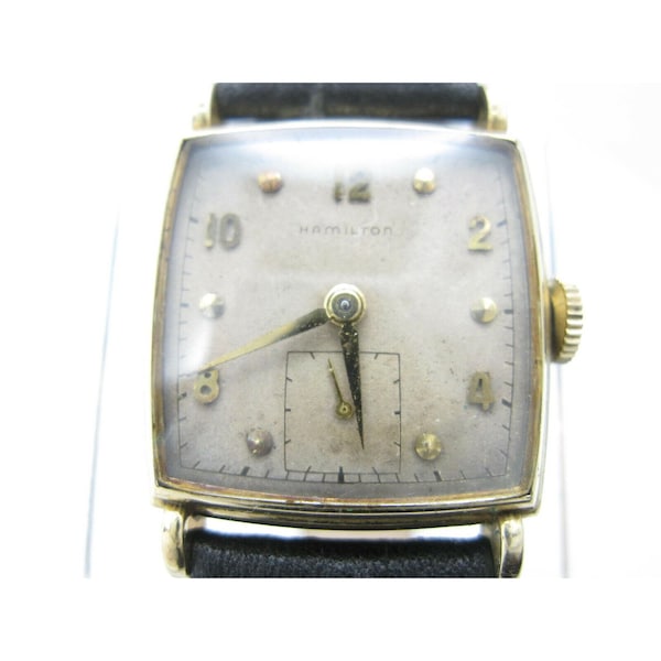 Women VTG Hamilton 14K Gold Filled Hand Wind  27mm Watch (C47) 747 Y42967(Works)