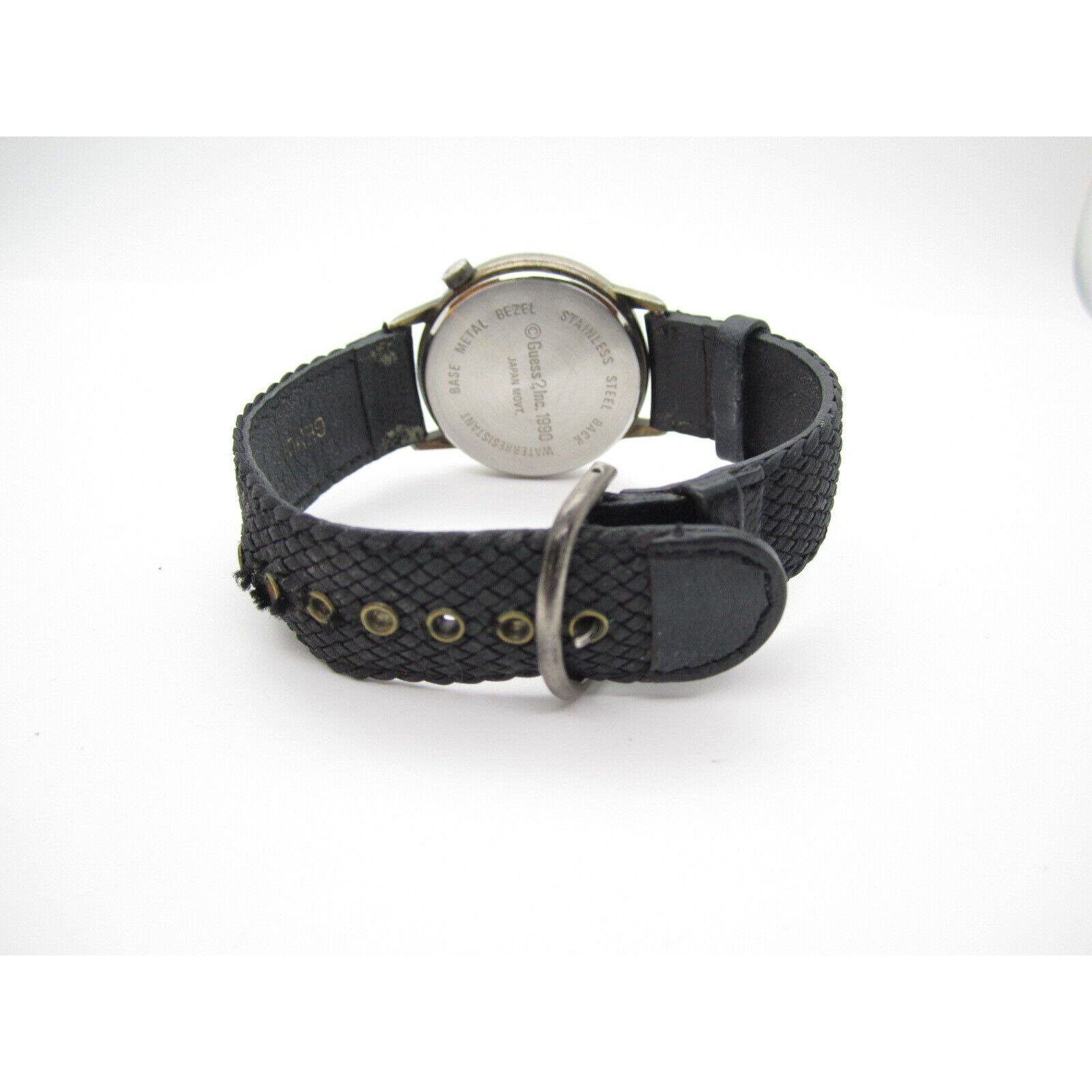 Vtg 1990 Women Guess Quartz WR Analog 34mm Dial Contemporary‎ Round Watch (F157) Vtg 1990 Women Guess Quartz WR Analog 34mm Dial Contemporary  main image 3