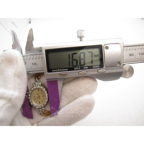Women Armitron Diamond Quartz WR Analog 16mm Dial Watch 