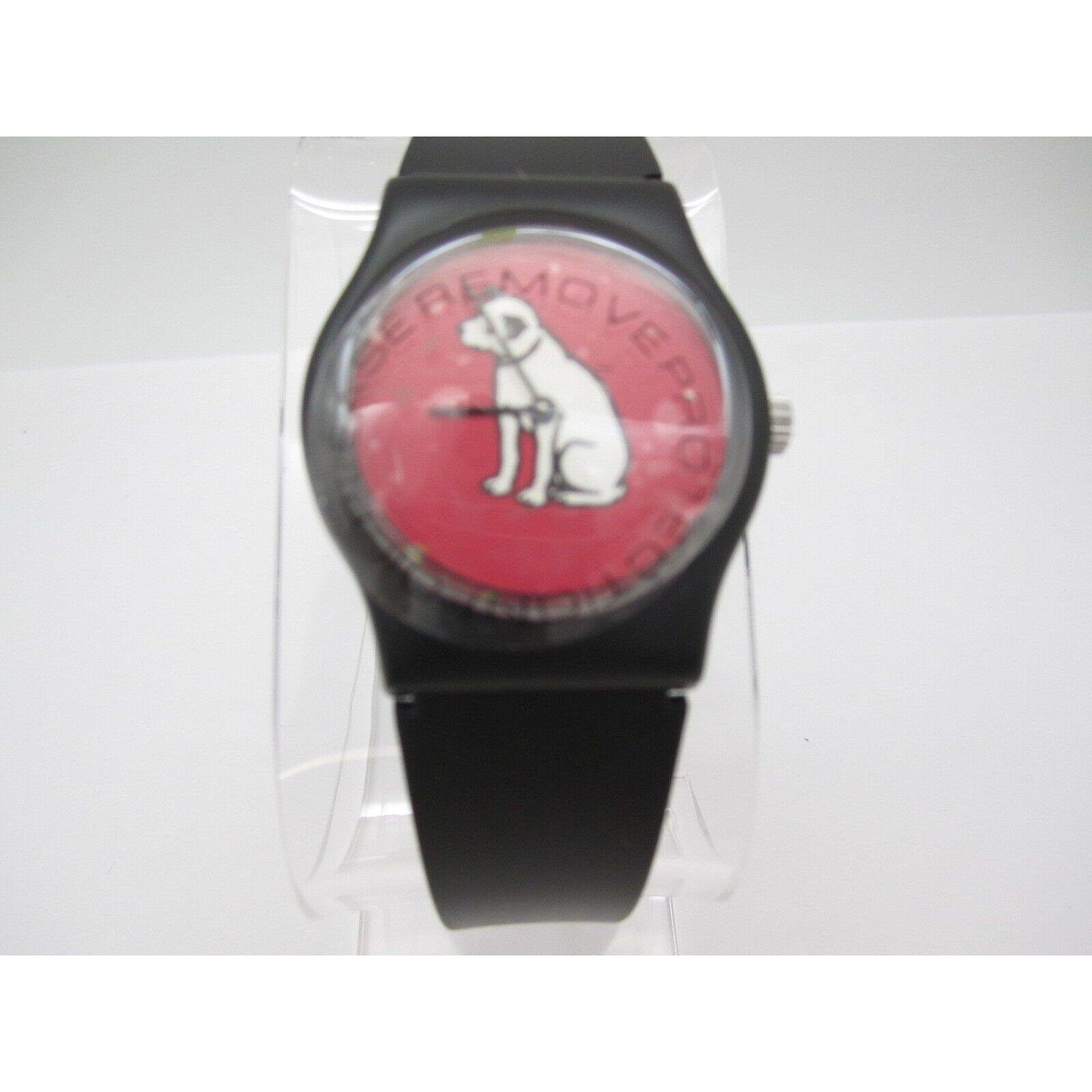 Vtg Women RCA Dog Quartz WR Analog 32mm Dial Round Watch (G691) \