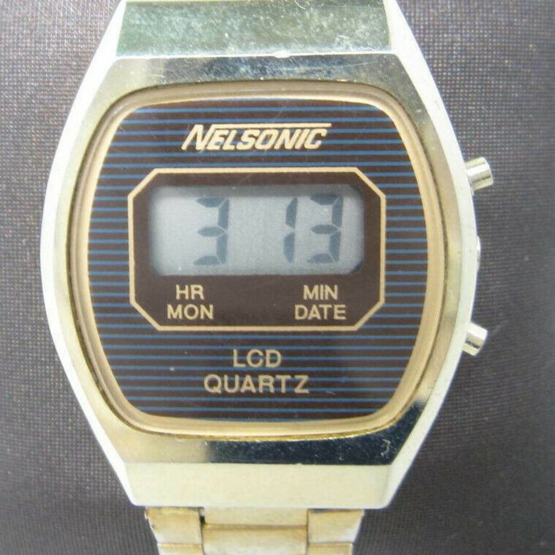 Women s Vintage Nelsonic LCD Quartz Digital Watch C751 Etsy