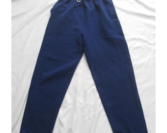 Vtg 90s BVD Navy Blank Sweatpants Sz M Joggers Lounge (Made in USA) Gorpcore