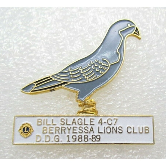 1988-89 Lions Club Pigeon Bill Slagle Berryessa D… - image 1