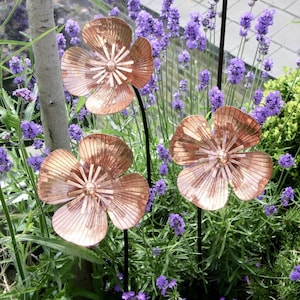 Copper Poppy Garden Sculptures LTZAF001